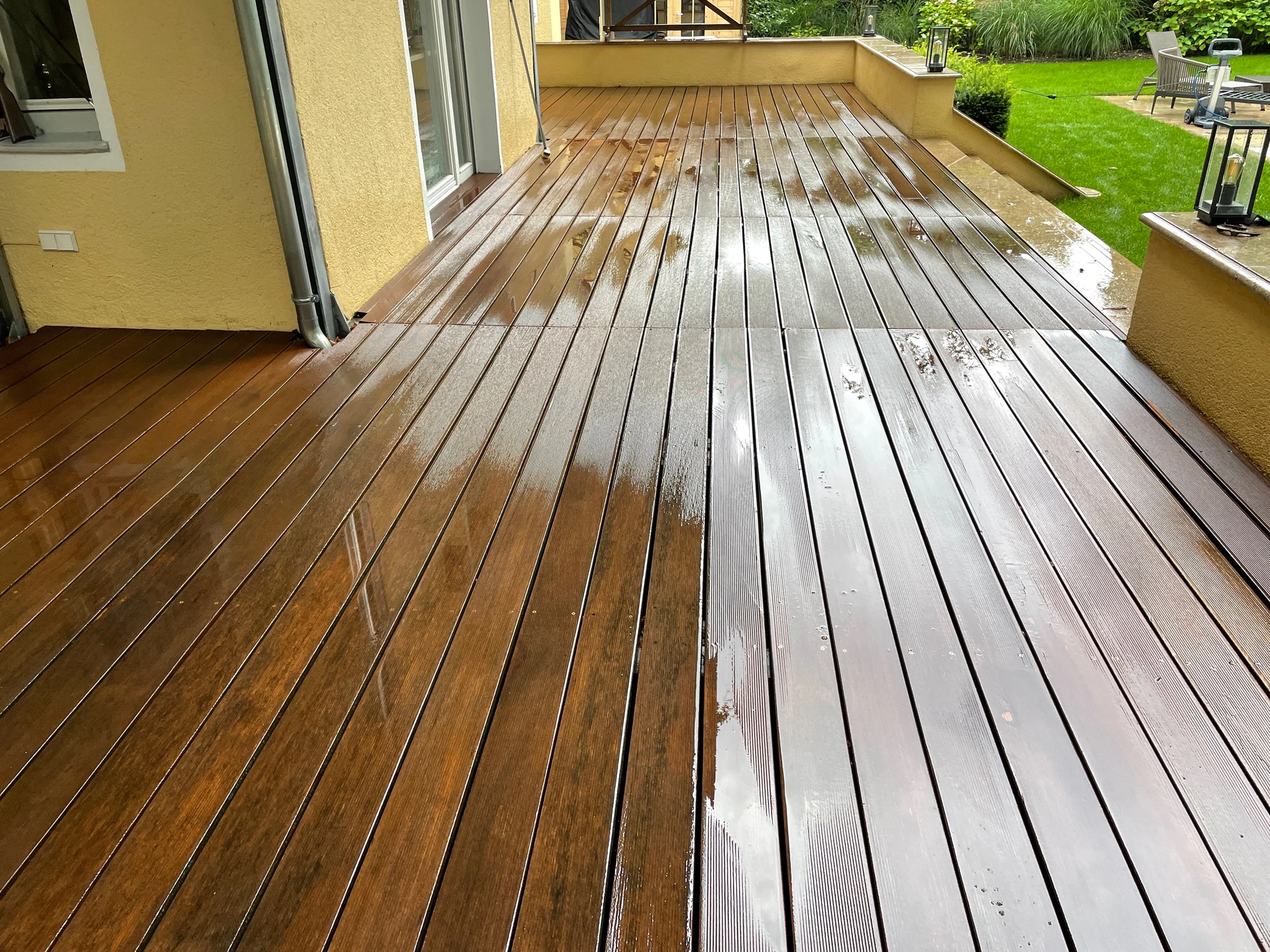 Terrasse Reinigen und Ölen